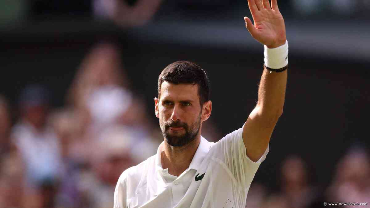 Novak Djokovic na moeizame eerste set uiteindelijk overtuigend eerste kwartfinalist op Wimbledon