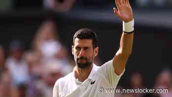 Novak Djokovic na moeizame eerste set uiteindelijk overtuigend eerste kwartfinalist op Wimbledon