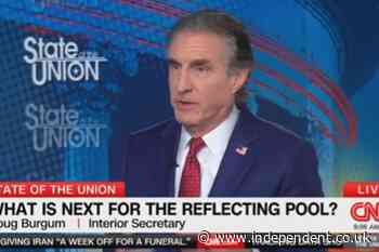 Top Trump aide contradicts him over Lincoln Memorial Reflecting Pool algae cause