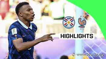 France overcome resolute Paraguay to reach quarter-final