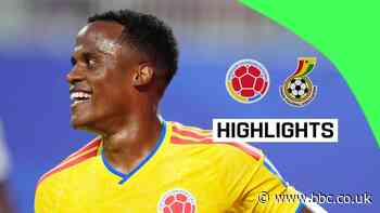 Arias strike sends Colombia into last 16 with victory over Ghana