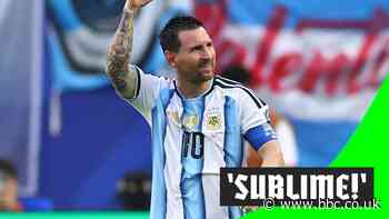 'Sensational' Messi finish gives Argentina the lead