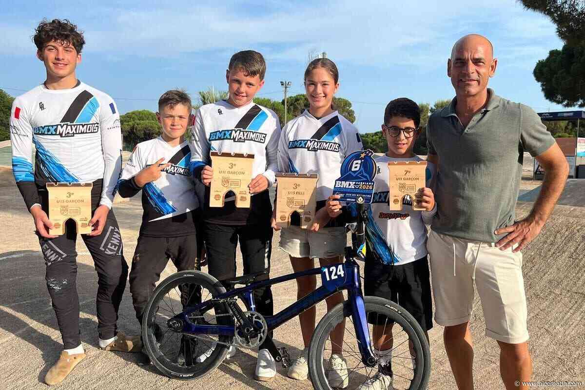 « Nous avons une belle génération et ils sont parfaitement encadrés » : défilé de médailles en BMX pour les jeunes de Sainte-Maxime