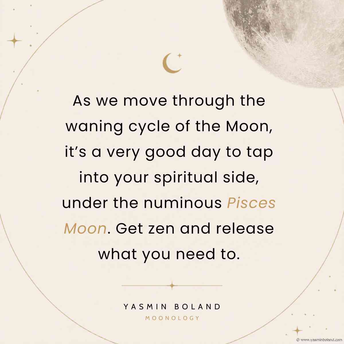 As we move through the waning cycle