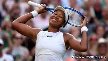 Osaka overpowers No. 1 Sabalenka at Wimbledon