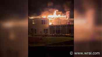 Fireworks spark massive fire at Lake Gaston home, deemed a total loss