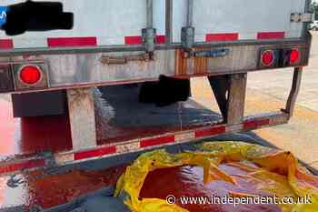 Semitruck spills 40,000 pounds of Frank’s Hot Sauce across highway during brutal heatwave