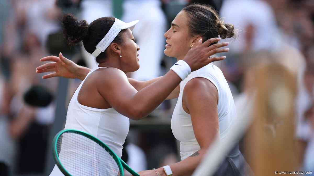Naomi Osaka klopt nummer 1 van de wereld Aryna Sabalenka en staat voor het eerst in kwartfinales Wimbledon