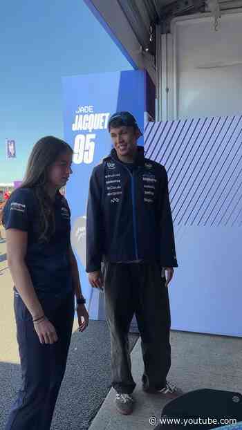 Alex and Jade share a first look together at this weekend’s special Pattern of Thought F1A livery 🤝
