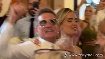 Brookside's Philip Olivier marries long-term partner Amy in a lavish ceremony on a boat with Jennifer Ellison and Adam Thomas in attendance