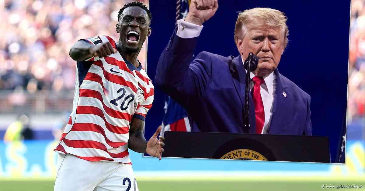 Geen schorsing voor VS-uitblinker na rode kaart, Trump bedankt FIFA voor 'ongedaan maken onrecht'