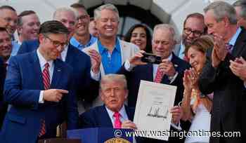 Republicans tout tax breaks, Democrats blast Medicaid cuts on bill's anniversary