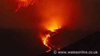 Mount Etna eruption triggers red alert and flights cancelled at Catania Airport