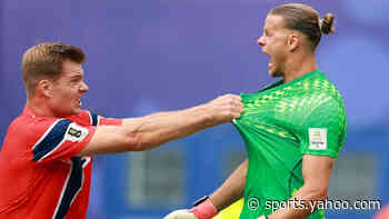 Guimaraes has VAR-awarded penalty saved for Brazil against Norway in last 16
