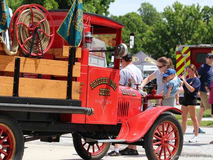 Century-old fire truck showcased in Brigden
