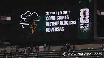 Mexico vs England - World Cup last 16 LIVE: Severe weather warning issued inside the stadium as thunderstorms hit with just THREE hours until kick-off