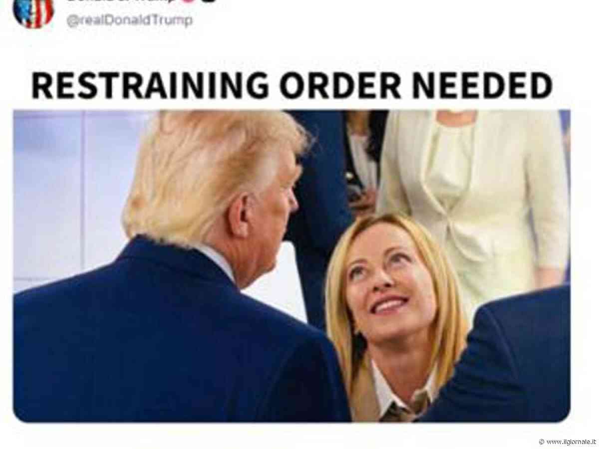 “Serve un ordine restrittivo”. Il nuovo attacco choc di Trump a Meloni