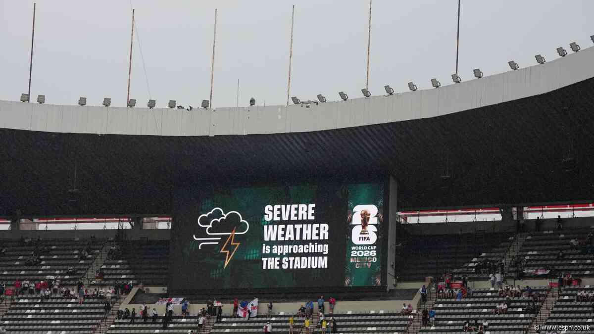 Weather warning called at Mexico vs. England