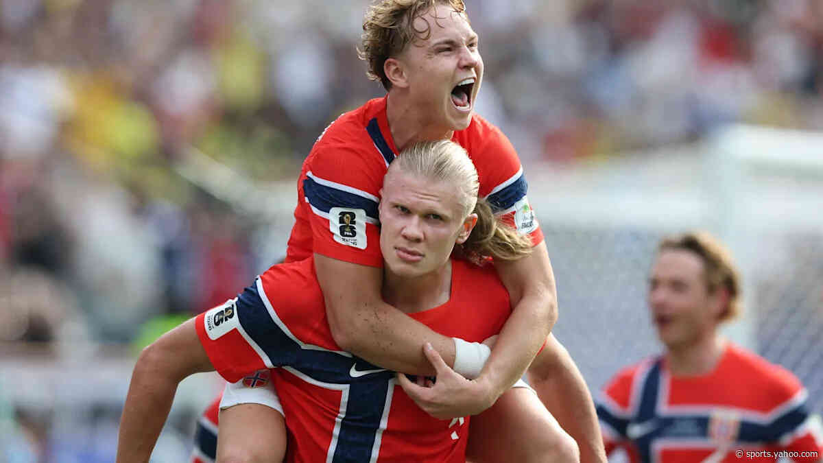 Erling Haaland scores twice for Norway vs Brazil, rising up World Cup Golden Boot leaderboard (video)