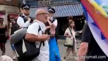 Jewish revellers are abused at London Pride and told to 'go back to your Zionist homeland' - while police stand by