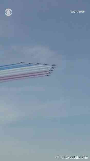 French Air Force honors 250th anniversary of American independence #shorts