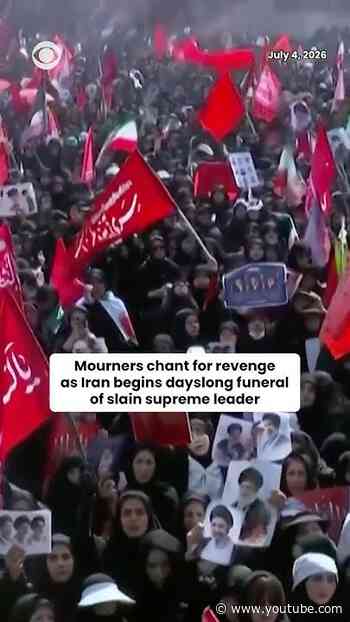 Iran begins days of funeral ceremonies for slain Supreme Leader Ayatollah Ali Khamenei #shorts