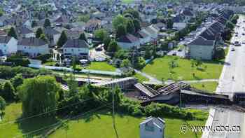 Train derails northeast of Montreal, police say no injuries