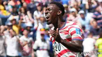 Copy of FIFA suspends Balogun red card, can face Belgium