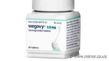 Warning as Wegovy pill goes on sale in Britain for the first time from today