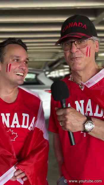 Where these fans travelled from to catch Canada vs. Morocco