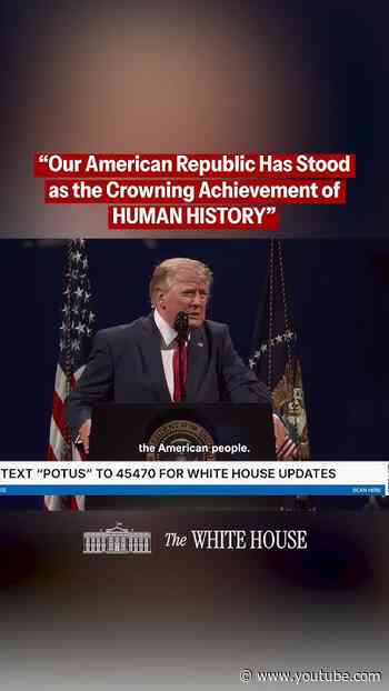 PRESIDENT TRUMP ON AMERICAN GLORY AT SALUTE TO AMERICA 🇺🇸