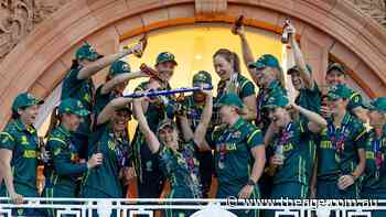 Aussie women channel Warnie with balcony dance after crushing World Cup win