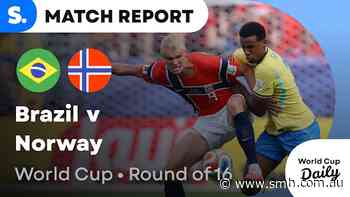Haaland powers Norway to upset over Brazil