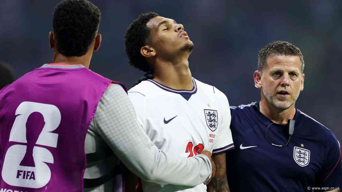 Quansah sent off for England vs. Mexico at WC