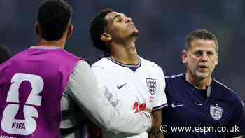 Quansah sent off for England vs. Mexico at WC