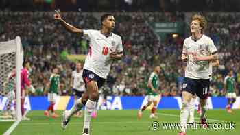 Ten-man England reach World Cup quarter-finals with Jude Bellingham brace in Mexico thriller