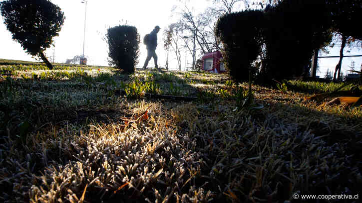 Meteorología pronostica un lunes con mínimas de hasta -4°C en el centro y sur