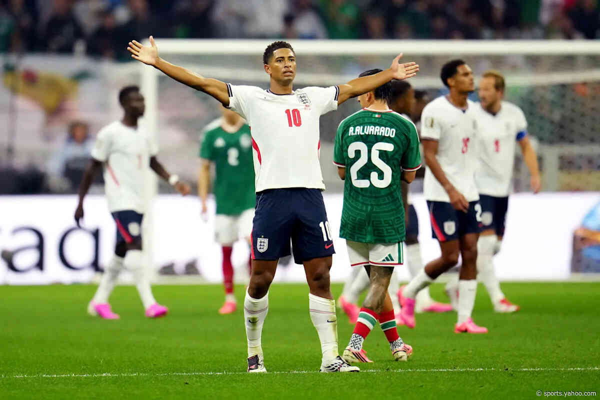 2026 World Cup: Short-handed England holds off Mexico at home behind 2-minute Jude Bellingham brace