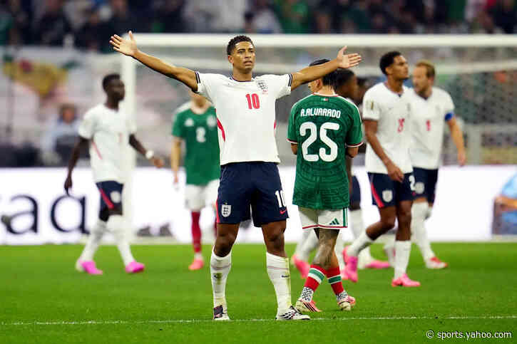 2026 World Cup: Short-handed England holds off Mexico at home behind 2-minute Jude Bellingham brace