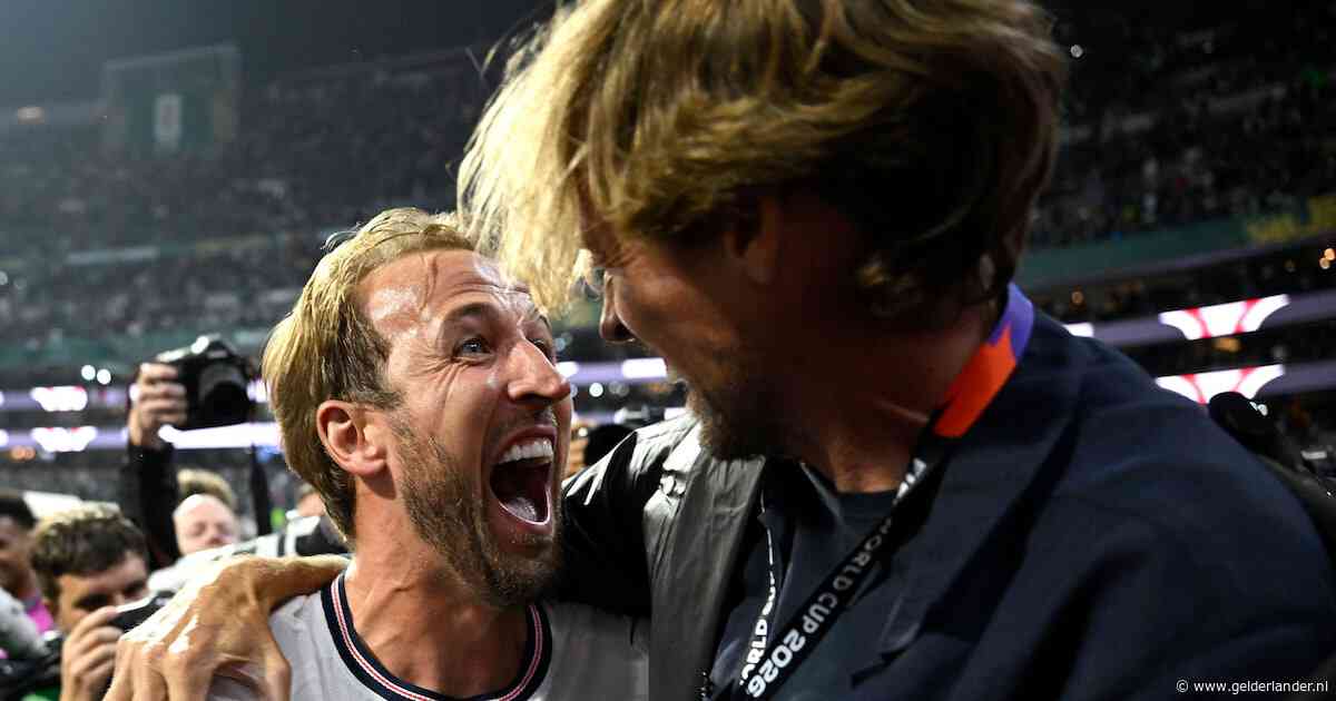 Harry Kane verschijnt na intense zege met piepstem voor de camera: ‘Ik kan niet echt praten’