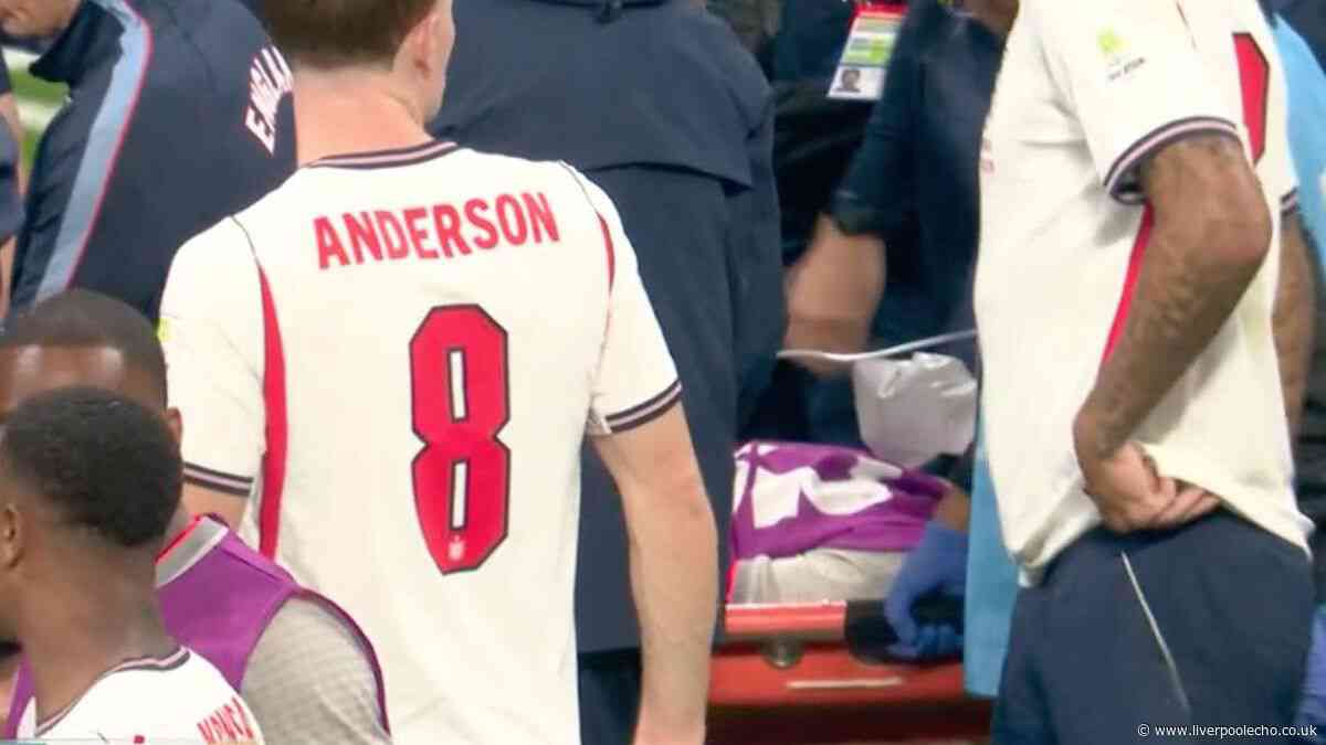 Jordan Henderson stretchered off with freak injury after England's World Cup win
