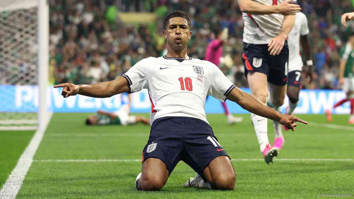 Copy of Mexico vs. England player ratings as Jude Bellingh...