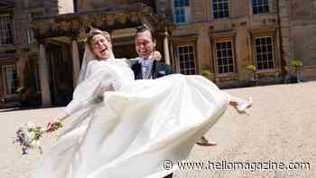 Madeleine de Saint Pierre Bunbury and Major George Packe-Drury-Lowe marry at the society wedding of the summer