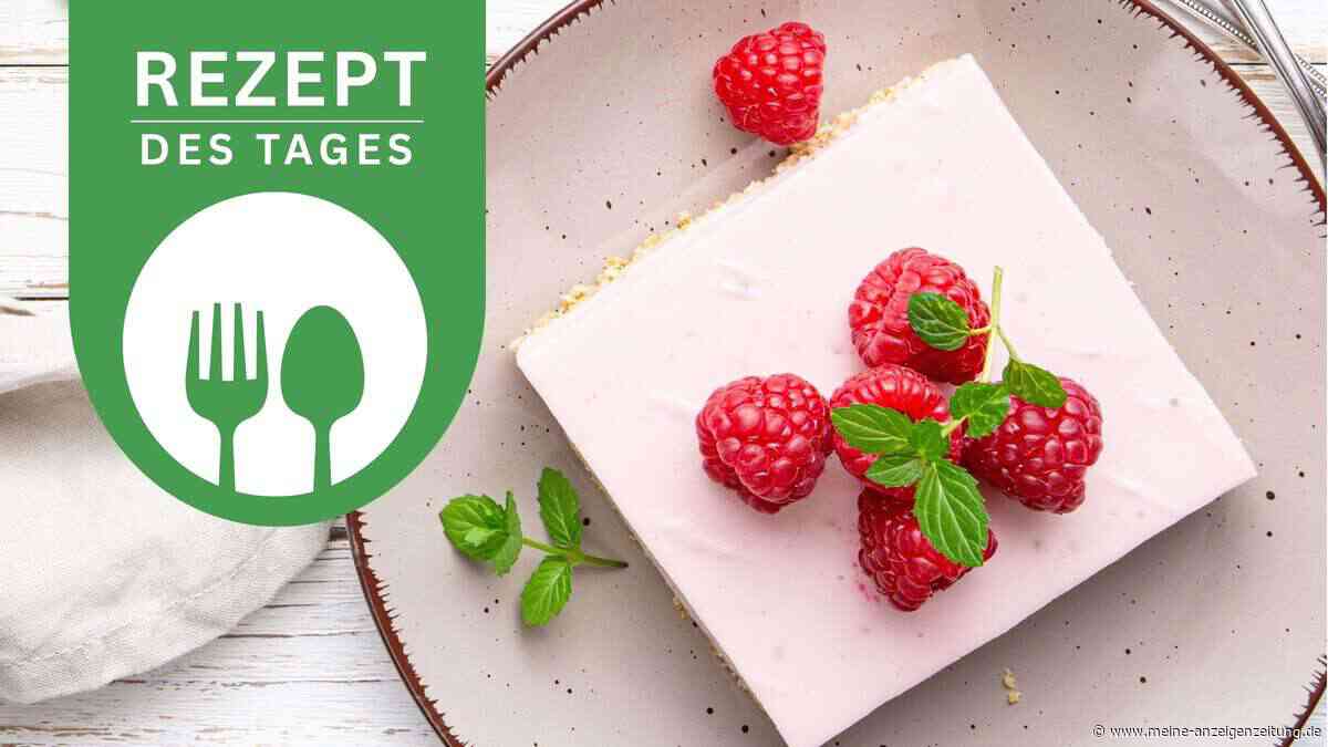 Leichter Himbeer-Käsekuchen ohne Backen – rosa, cremig, fruchtig