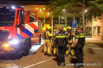 Compressor vliegt in brand in gemeentehuis