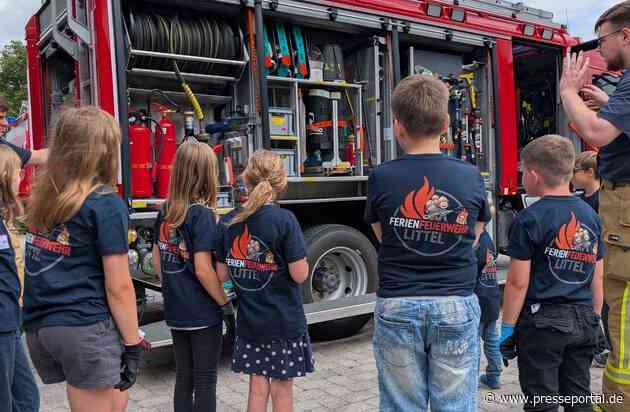 FW-OLL: Aktion "Ferienfeuerwehr" in Littel ein voller Erfolg: 21 Kinder erleben spannende 24-StundenSchicht