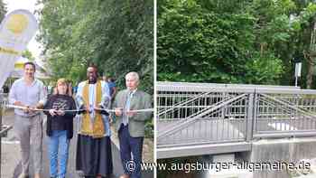 Holzhausen bei Buchloe: neue Fußgängerbrücke am Dammoosweg gesegnet