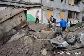 Russian missile and drone attack on Ukraine's capital kills at least 10
