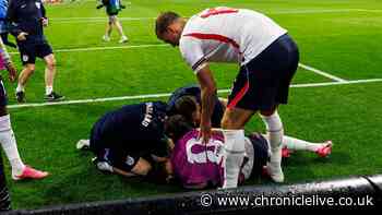Jordan Henderson taken to hospital after 'really bad' injury in England celebrations