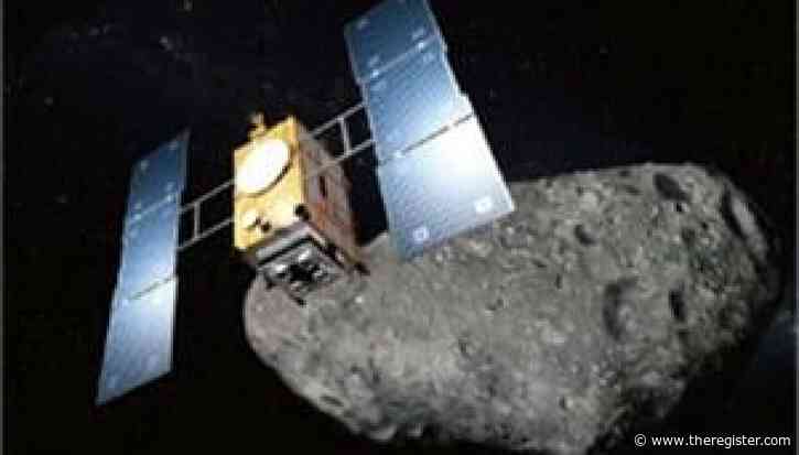 Japan’s asteroid sample retriever rapidly buzzes remote space rock